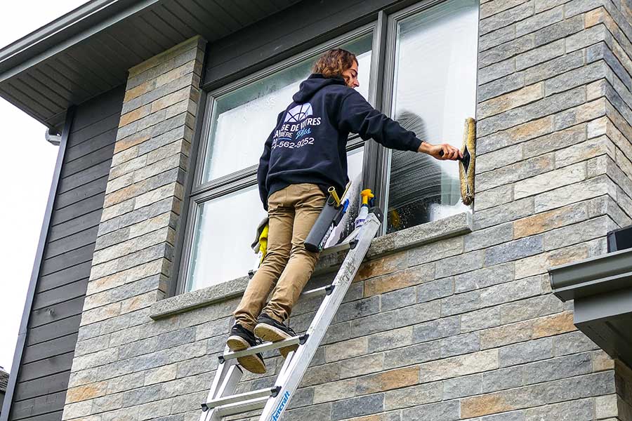 Lavage de vitres résidentiel